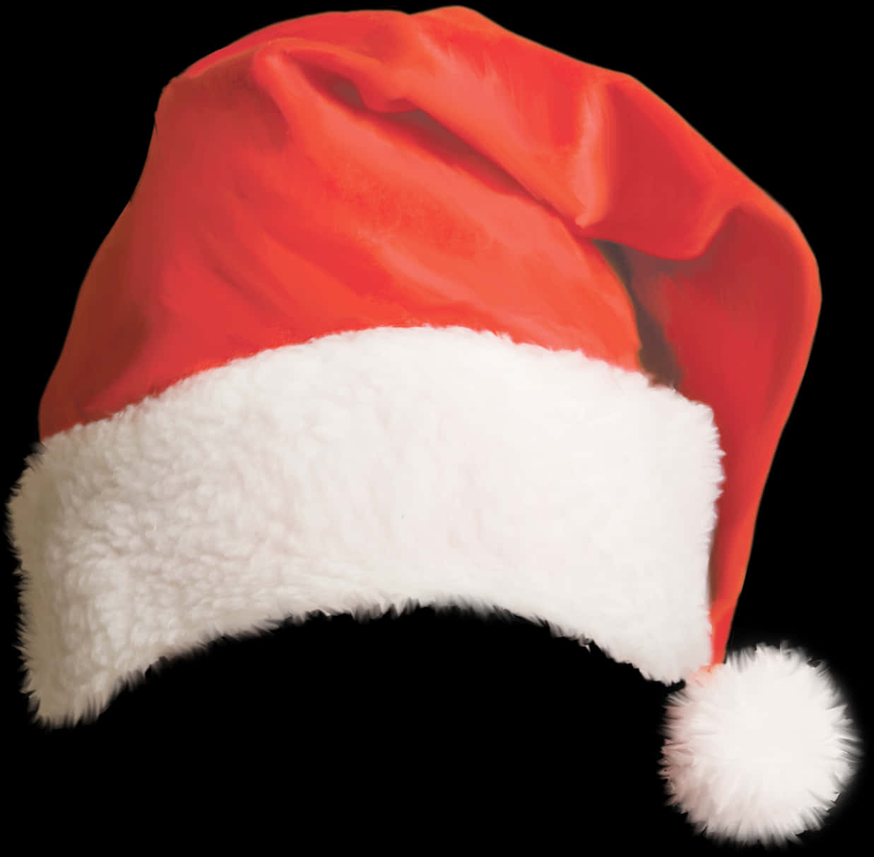Noel Baba Şapkası Şeffaf Arkaplan.PNG Duvar Kağıdı