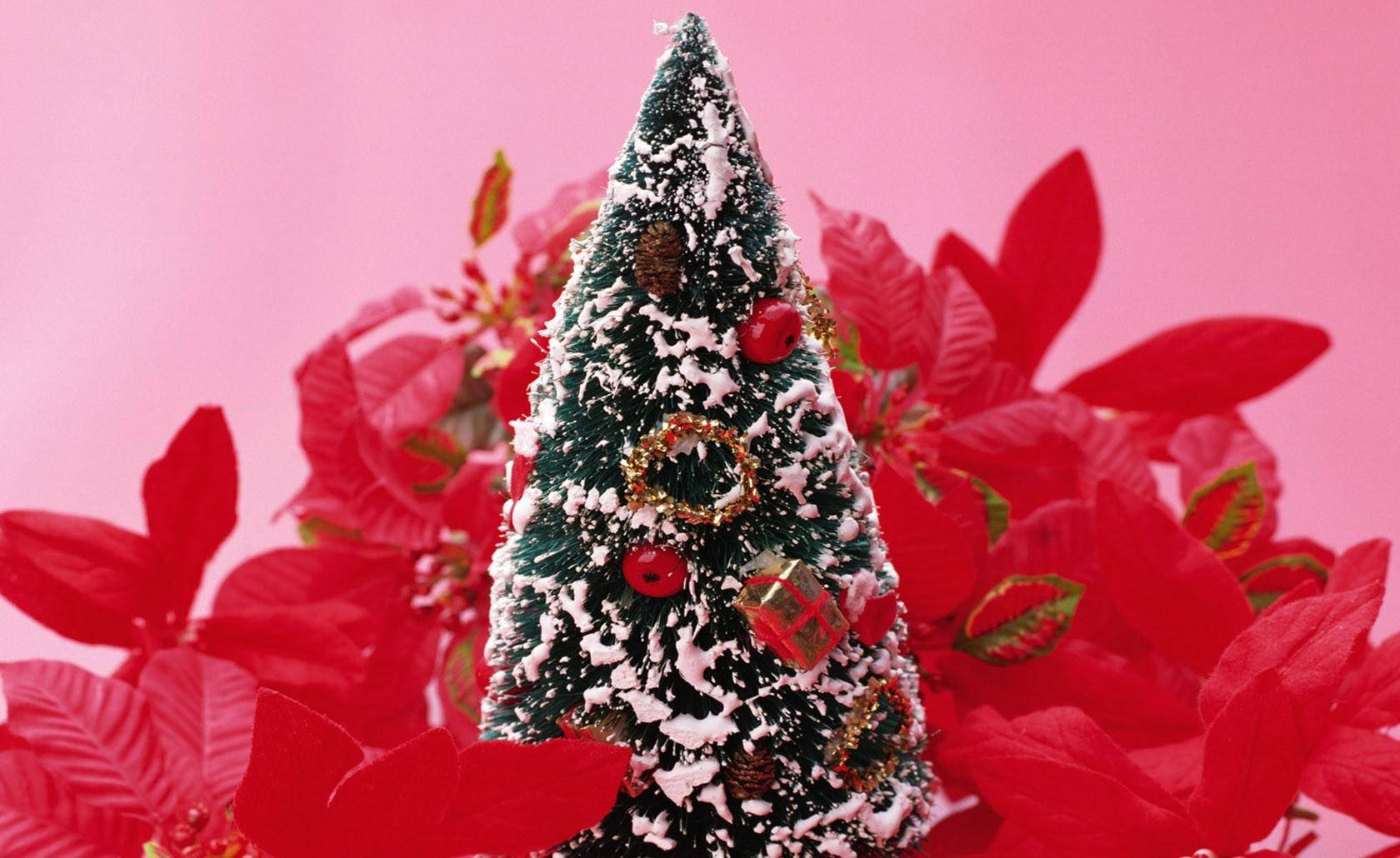 Noel için ağaç süslemesi! Duvar Kağıdı