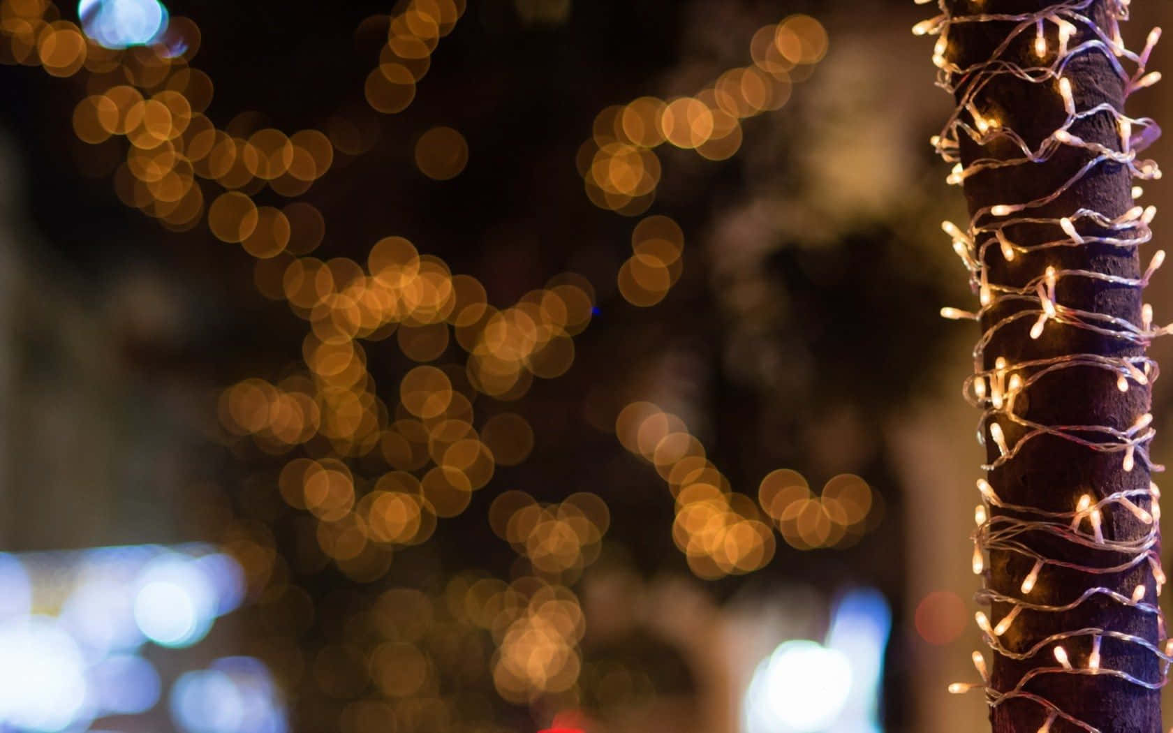 Noel Işıklarından Büyülü Parıltı Duvar Kağıdı