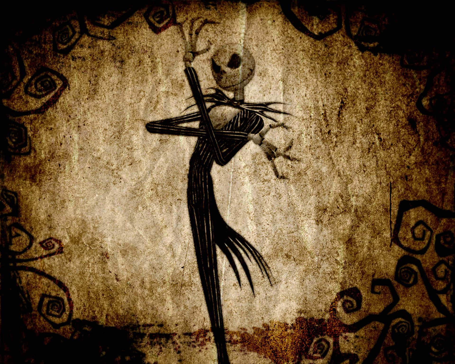Noel Kasabası'na Hoş Geldiniz, Balkabağı Kralı Jack Skellington'un Evi Duvar Kağıdı