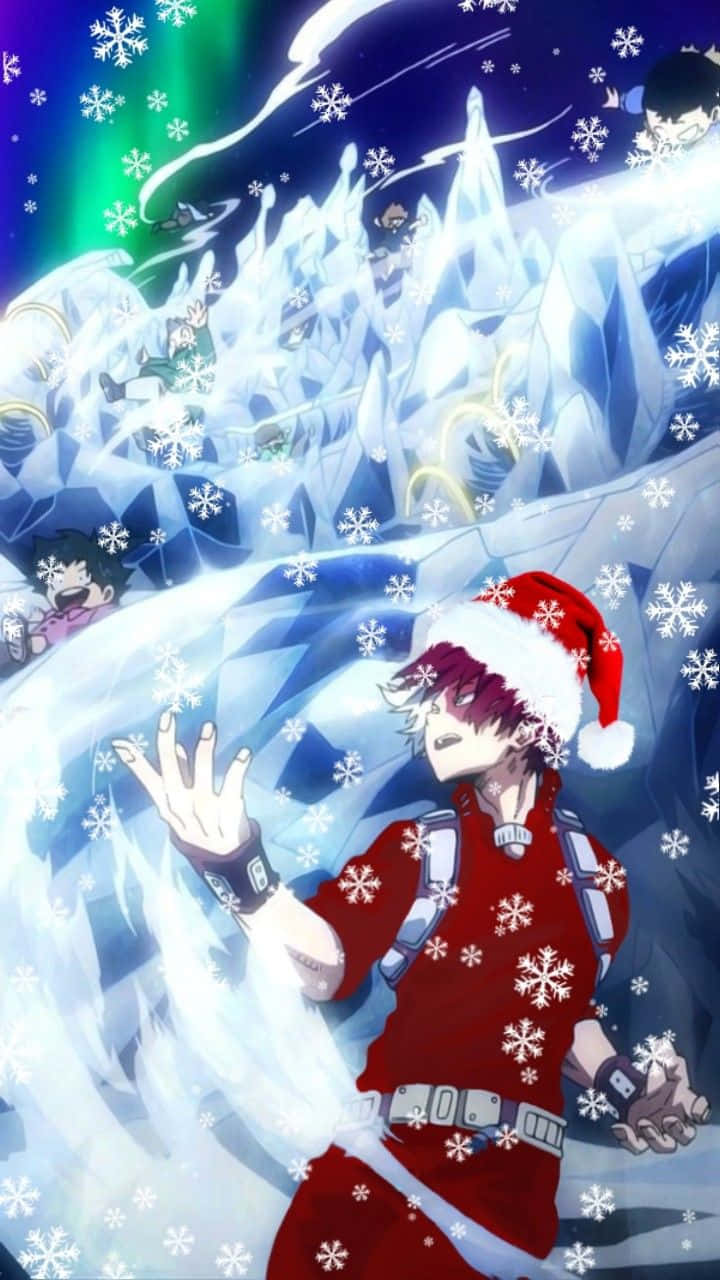 Noel neşesi farklı bir tarzda - anime stili! Duvar Kağıdı