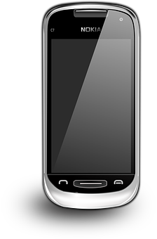 Nokia Akıllı Telefon Siyah ve Gümüş Duvar Kağıdı