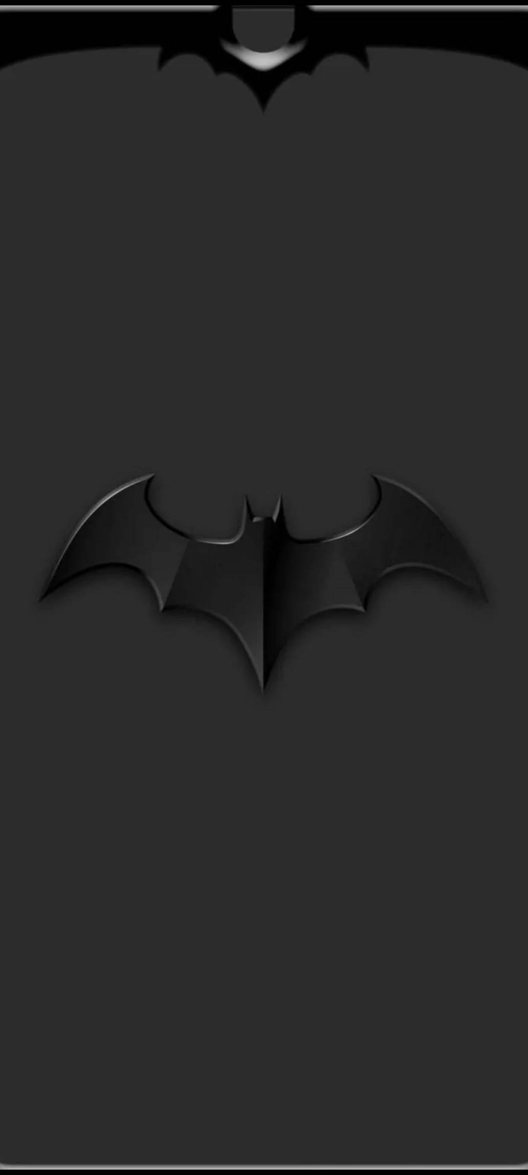 Nokta Çentik Batman'in Yarasa Sembolü Duvar Kağıdı