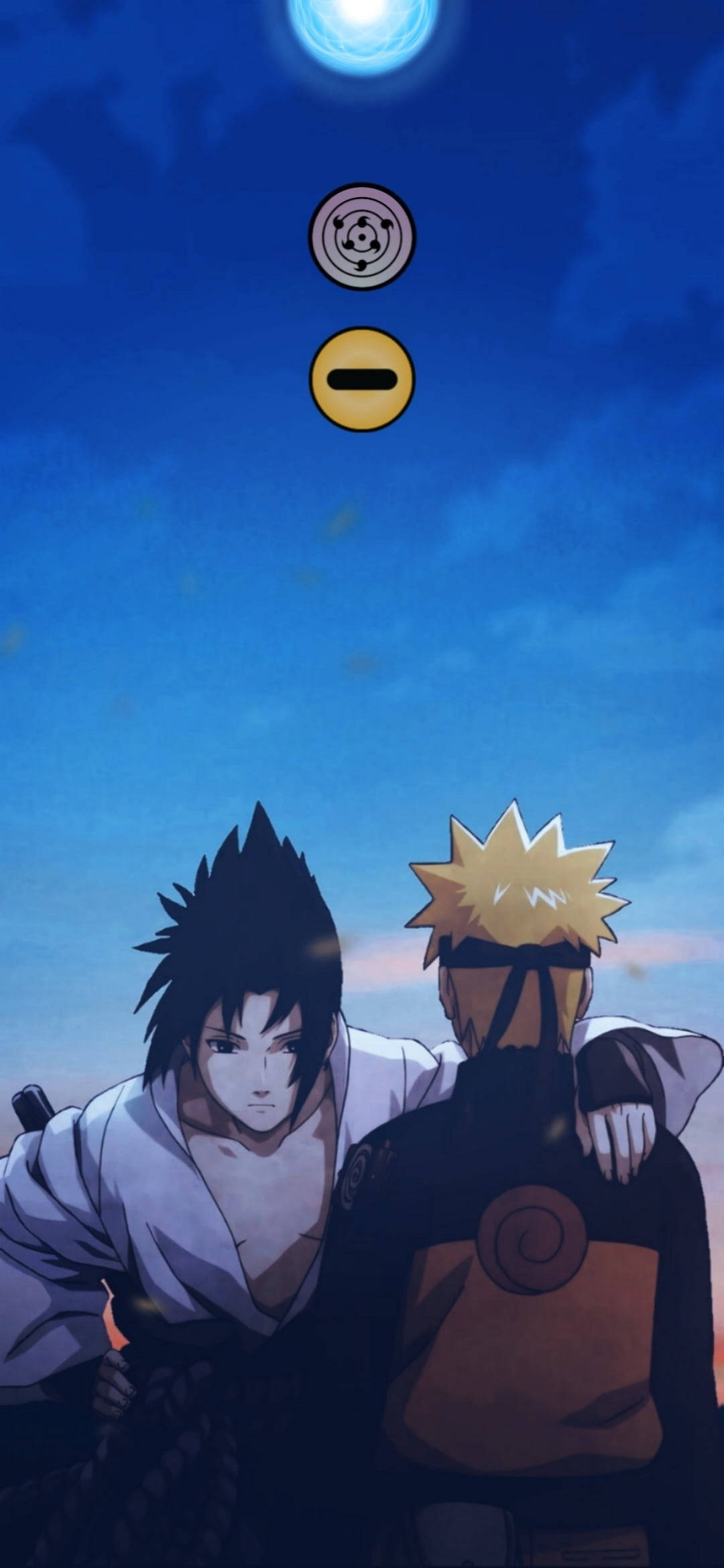 Nokta Çentik Naruto ve Sasuke Duvar Kağıdı