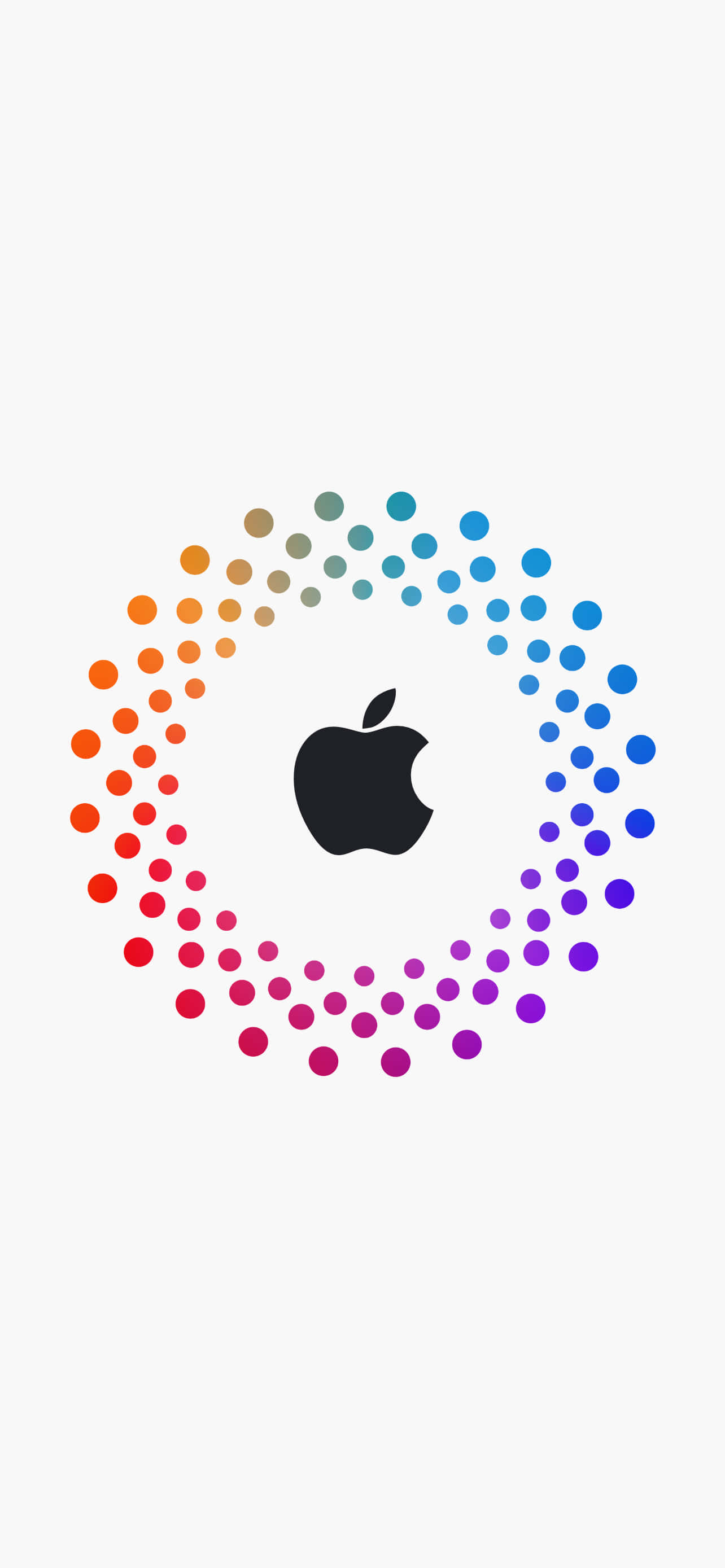 Noktalı Siyah Logo Muhteşem Apple HD iPhone Duvar Kağıdı