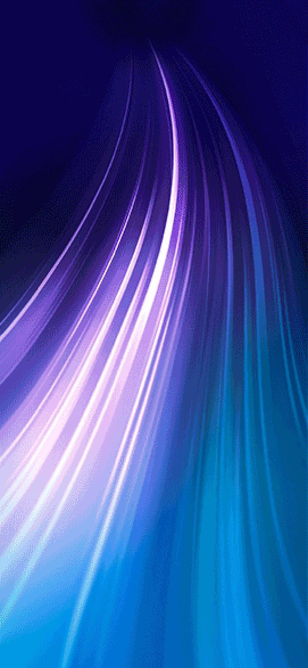 Note 8 Mor Işık Dalgaları Duvar Kağıdı