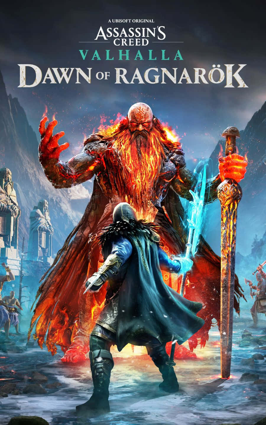 Odin Surtr ile Karşı Karşıya 1440p Assassin's Creed Valhalla Arka Planı Duvar Kağıdı