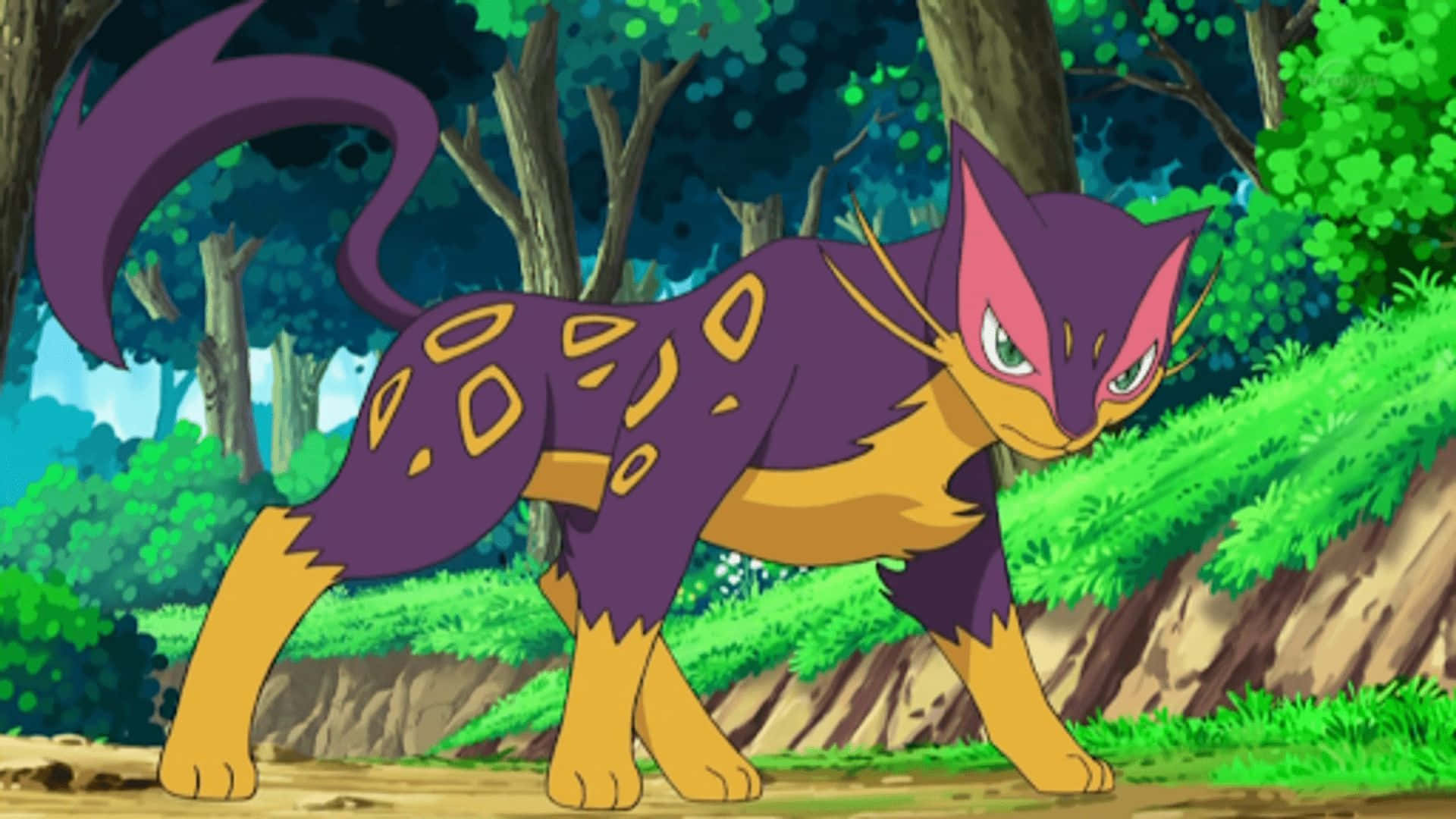 Öfkeli Liepard Anime'de Duvar Kağıdı