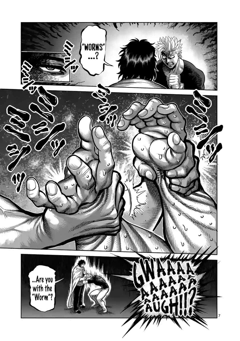 Ohma Tokita'nın Dövüştüğü Manga Paneli Duvar Kağıdı