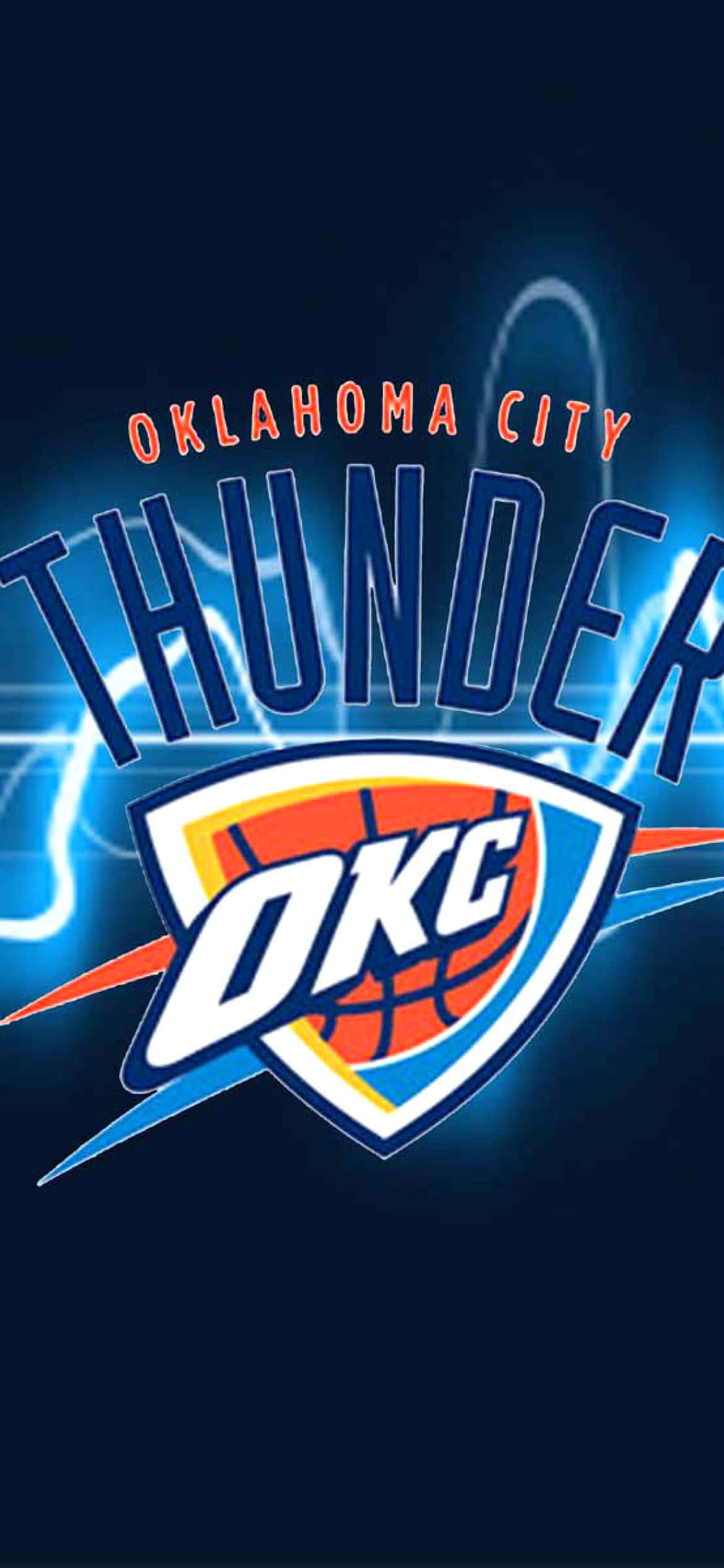 Oklahoma City Thunders OKC Logosu NBA Ligi Duvar Kağıdı