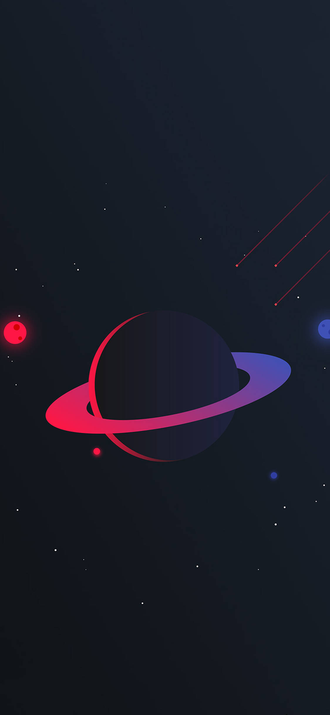 OLED Pembe Gezegen Duvar Kağıdı