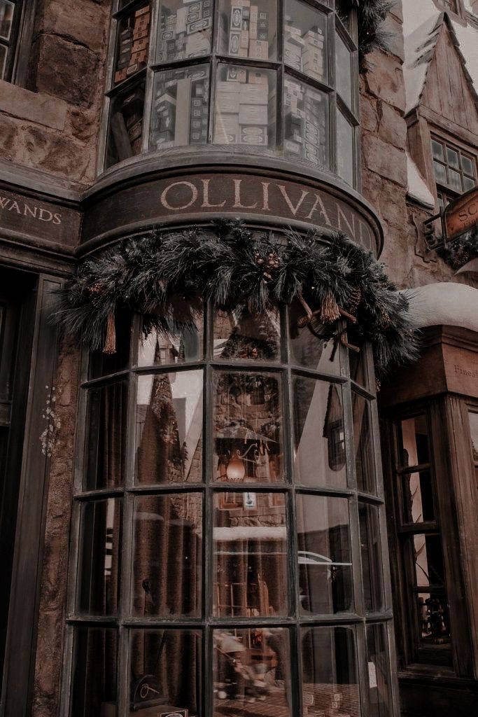 Ollivanders Asa Dükkanı HP Estetiği Duvar Kağıdı