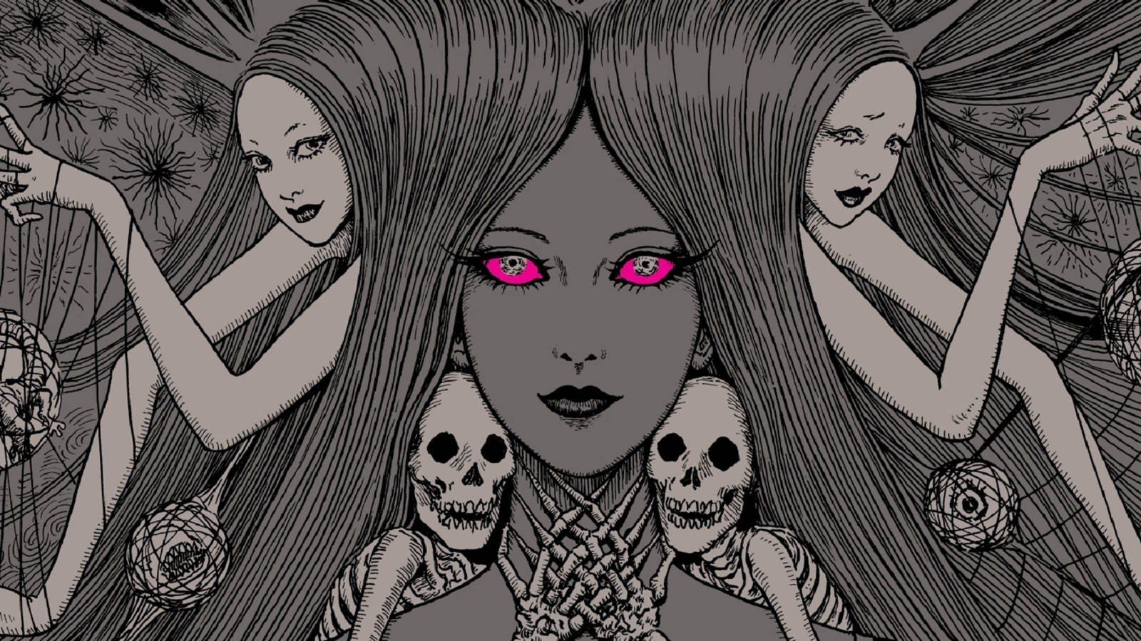 Ölümden İlham Alan Junji Ito Sanat Eseri Duvar Kağıdı