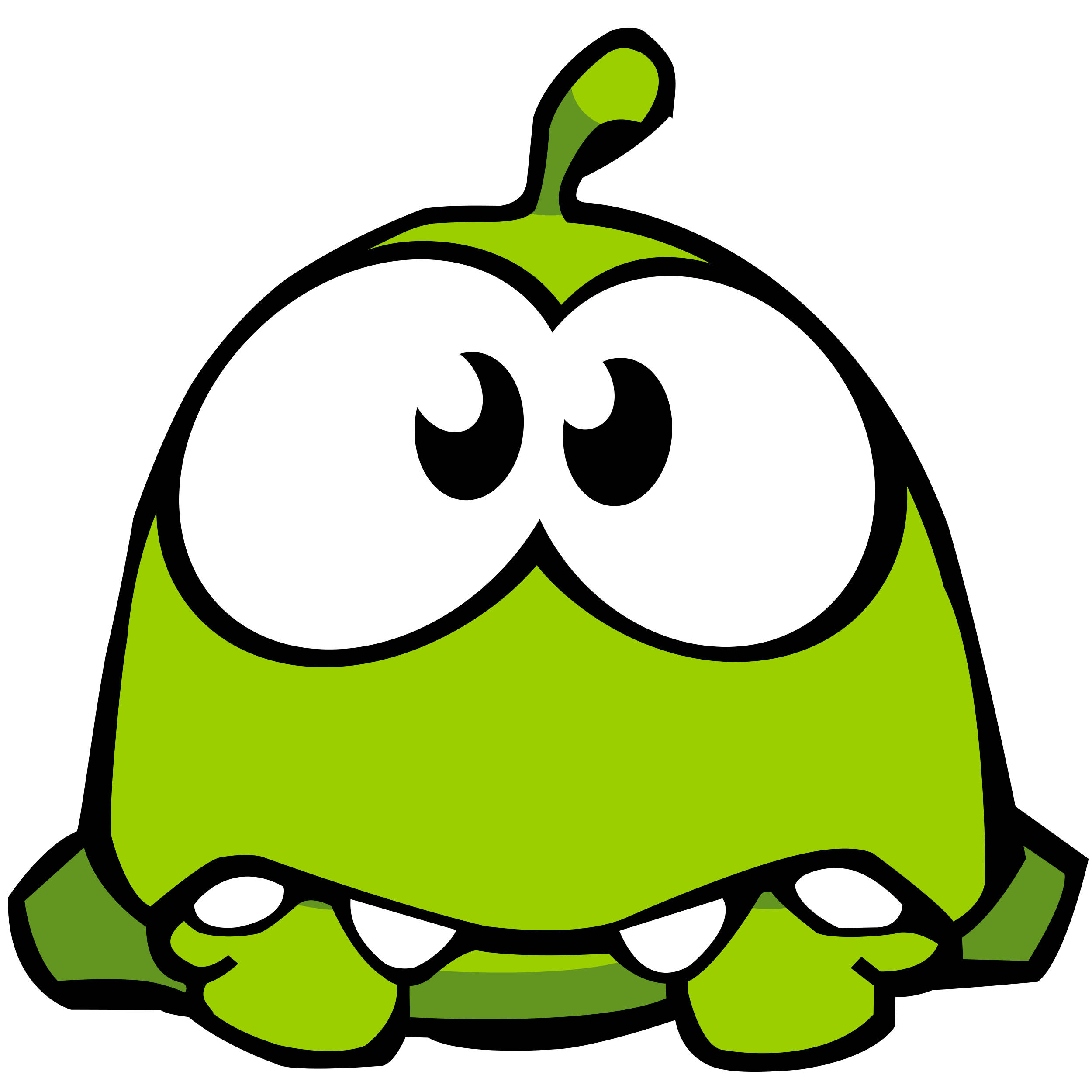 Om Nom Kawaii Kurbağa Duvar Kağıdı