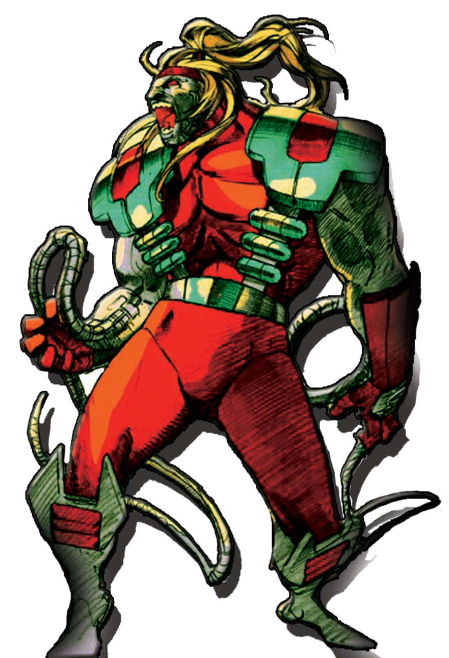 Omega Red, güçlü mutant kötü adam, aksiyonda Duvar Kağıdı