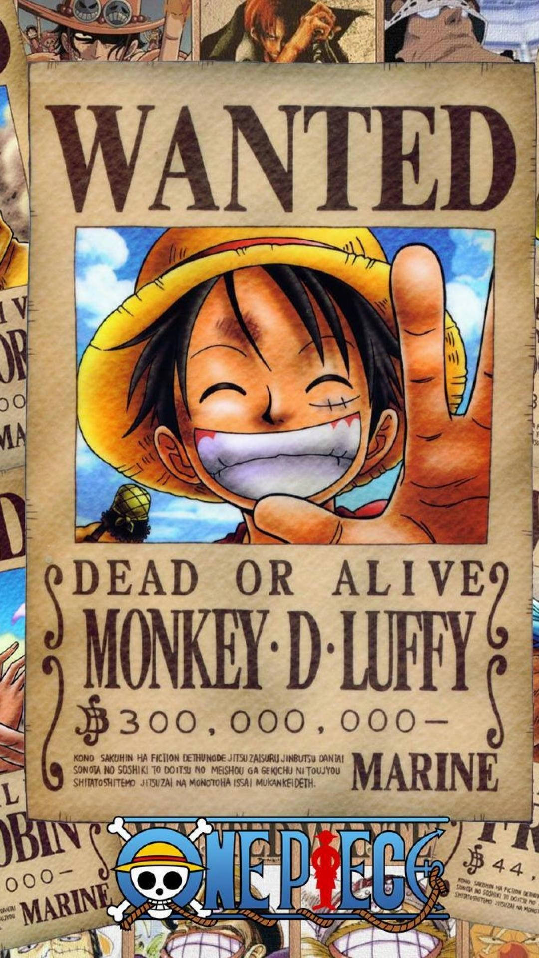 One Piece 4K Luffy Aranan Poster Duvar Kağıdı