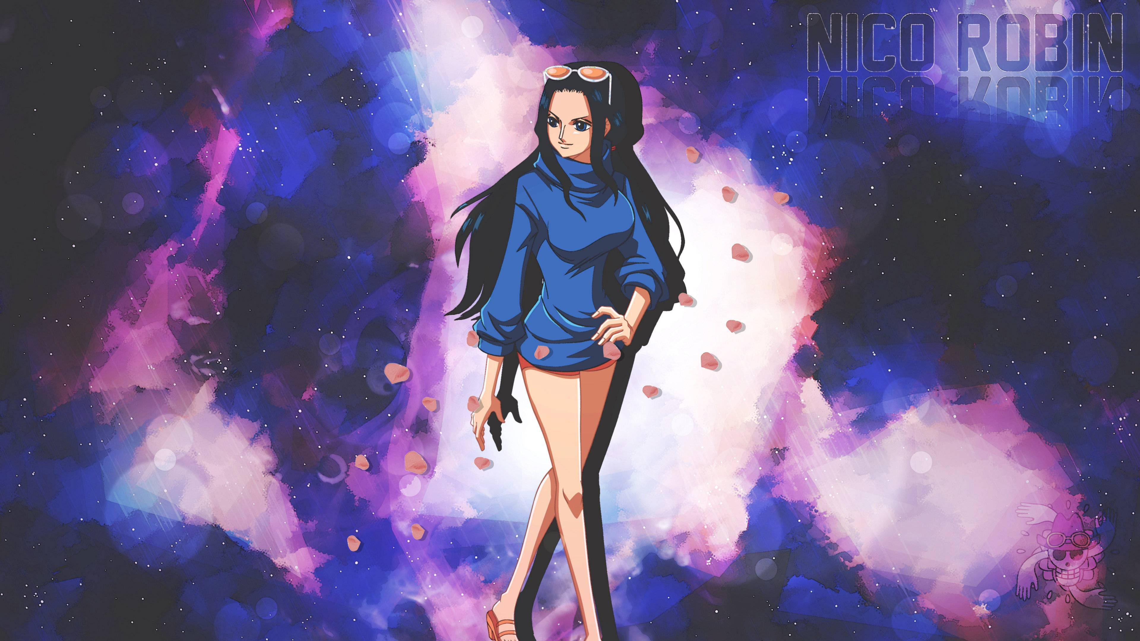 One Piece Canlı Nico Robin Duvar Kağıdı