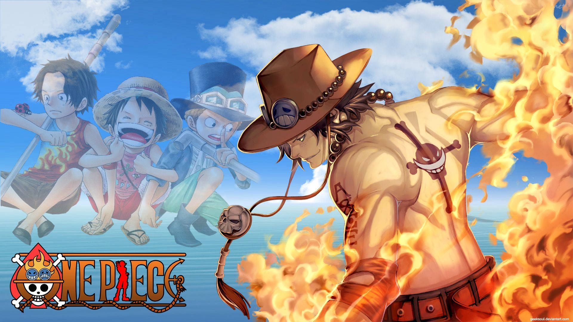 One Piece Ekibinin Deniz Macerası Duvar Kağıdı