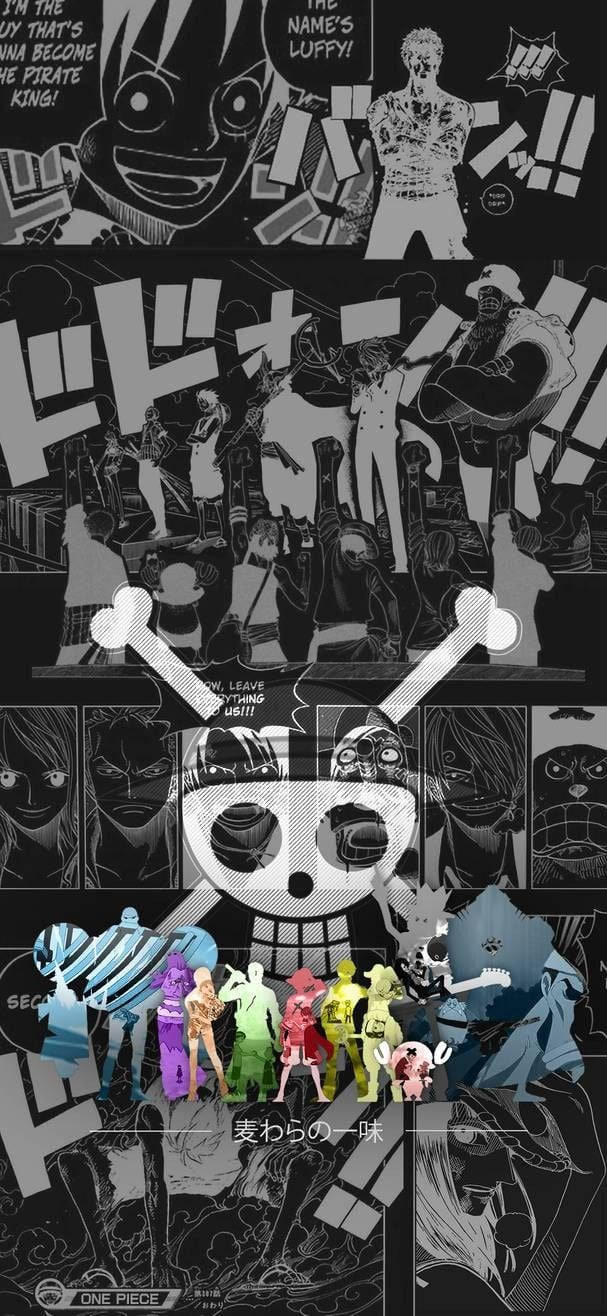 One Piece Estetik Manga Korsanları Duvar Kağıdı