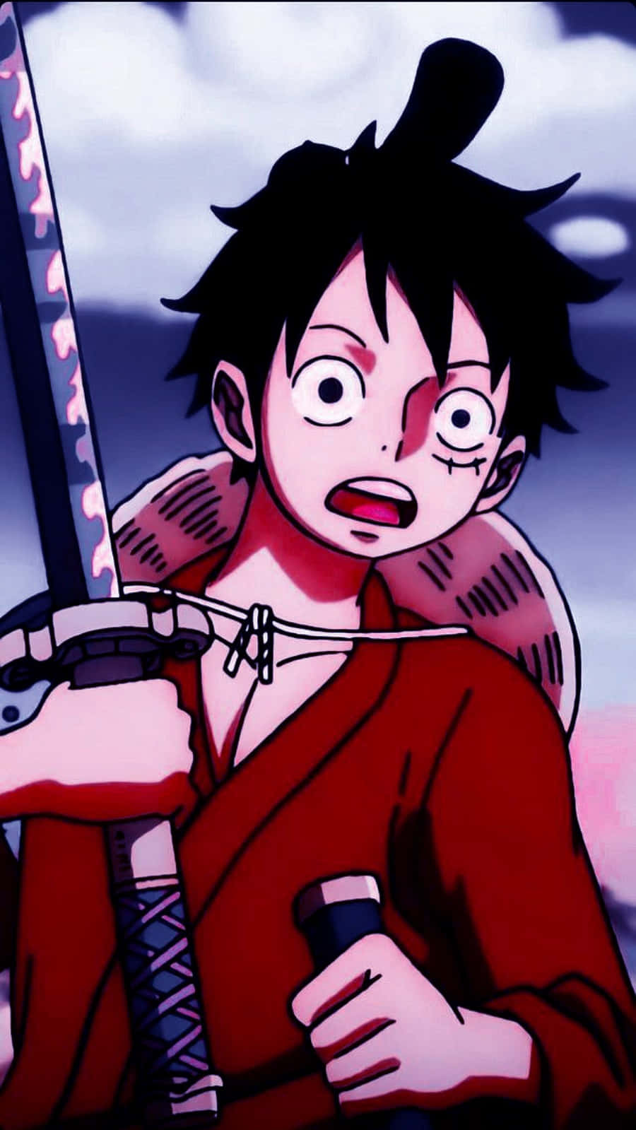 One Piece Kılıç Luffy Telefon Duvar Kağıdı