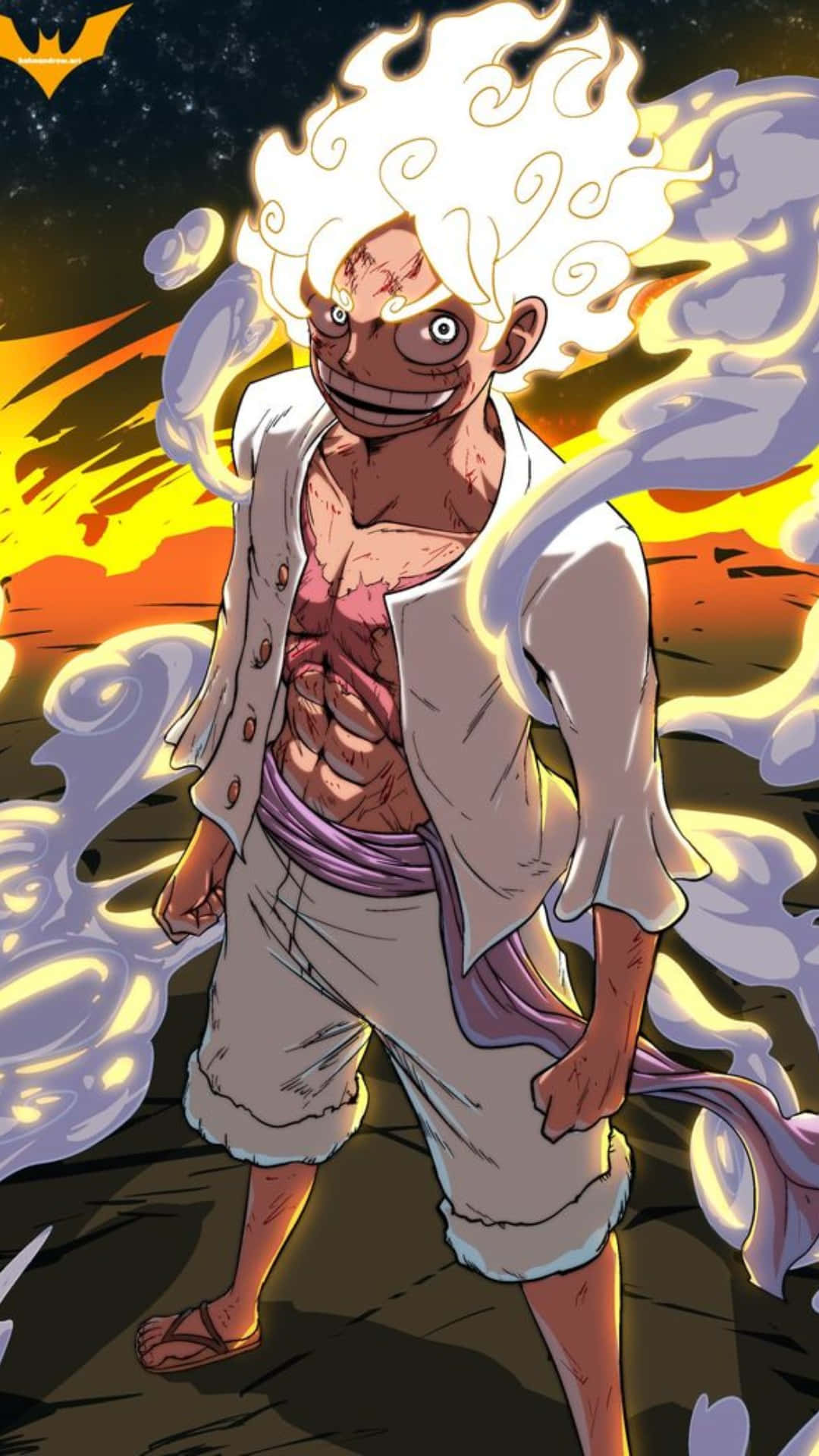 One Piece Luffy Gear 5 Resmi Duvar Kağıdı