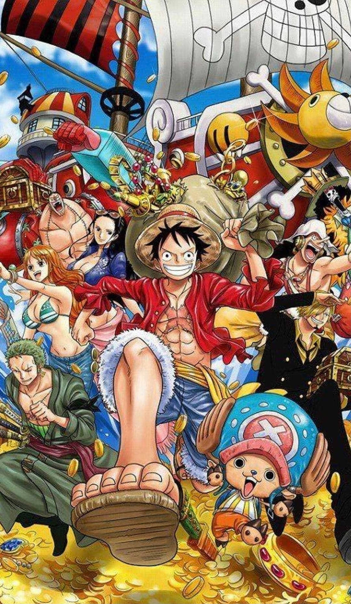One Piece Sanatı iPhone Duvar Kağıdı