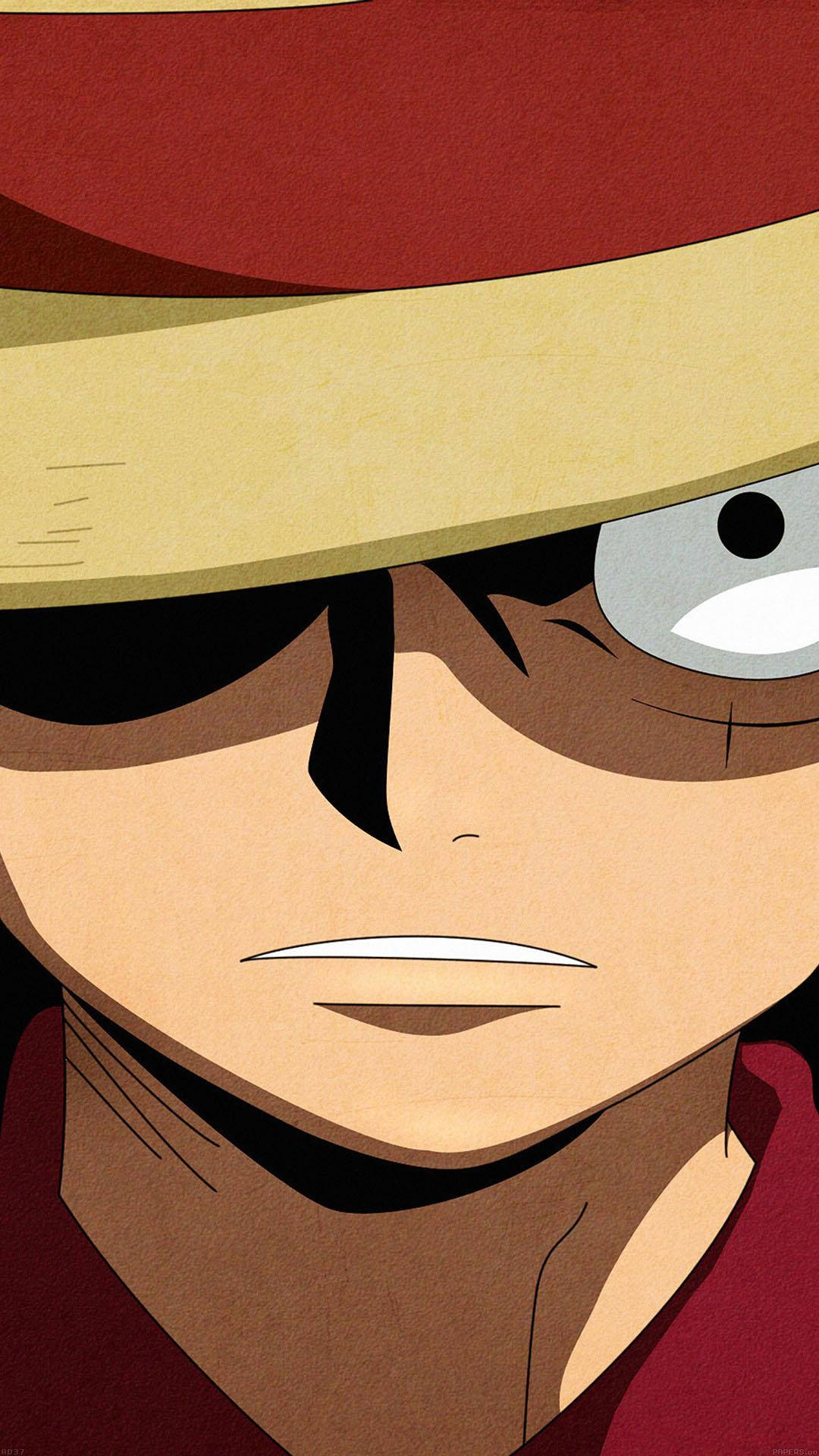 One Piece Telefon Yakın Çekim Luffy Duvar Kağıdı