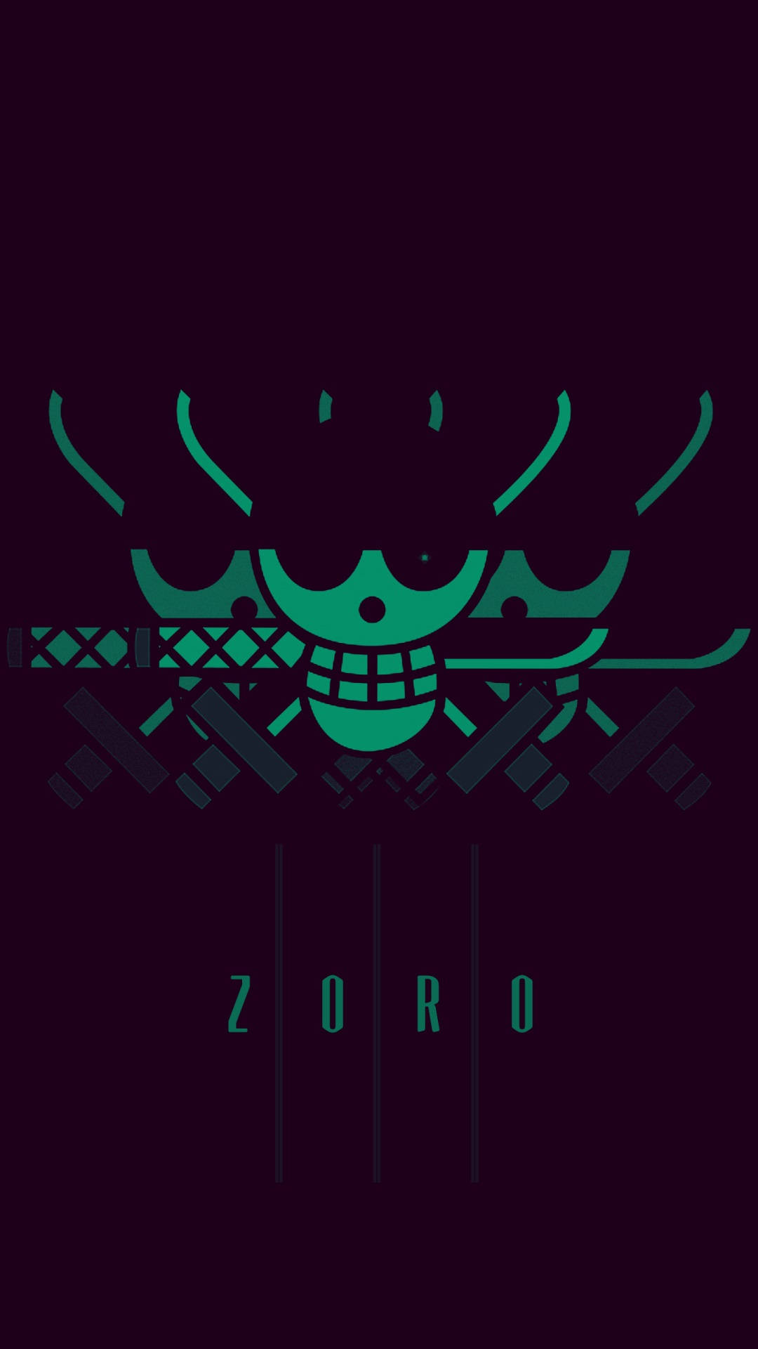 One Piece Telefon Duvar Kağıdı Zoro Jolly Roger Duvar Kağıdı