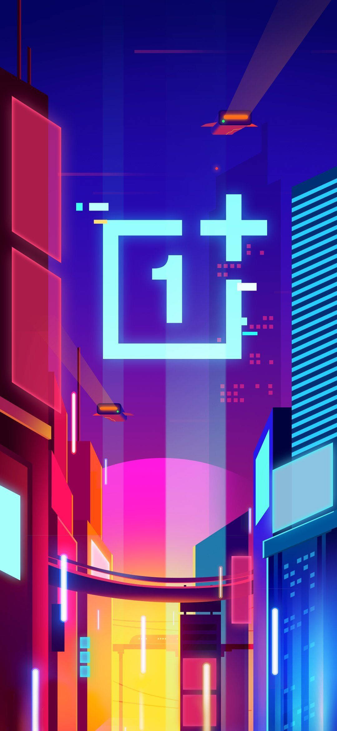 OnePlus Şehir Işıkları Sanatı Duvar Kağıdı