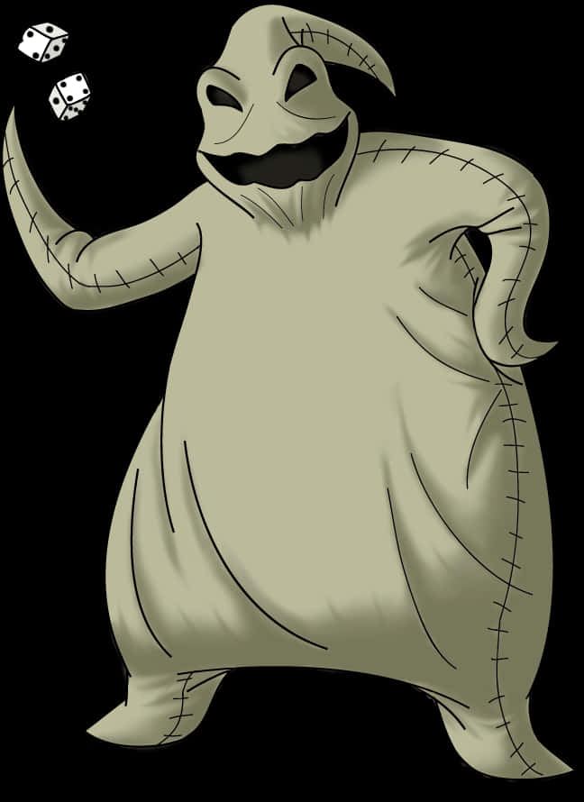Oogie Boogie Zar Atışı Duvar Kağıdı