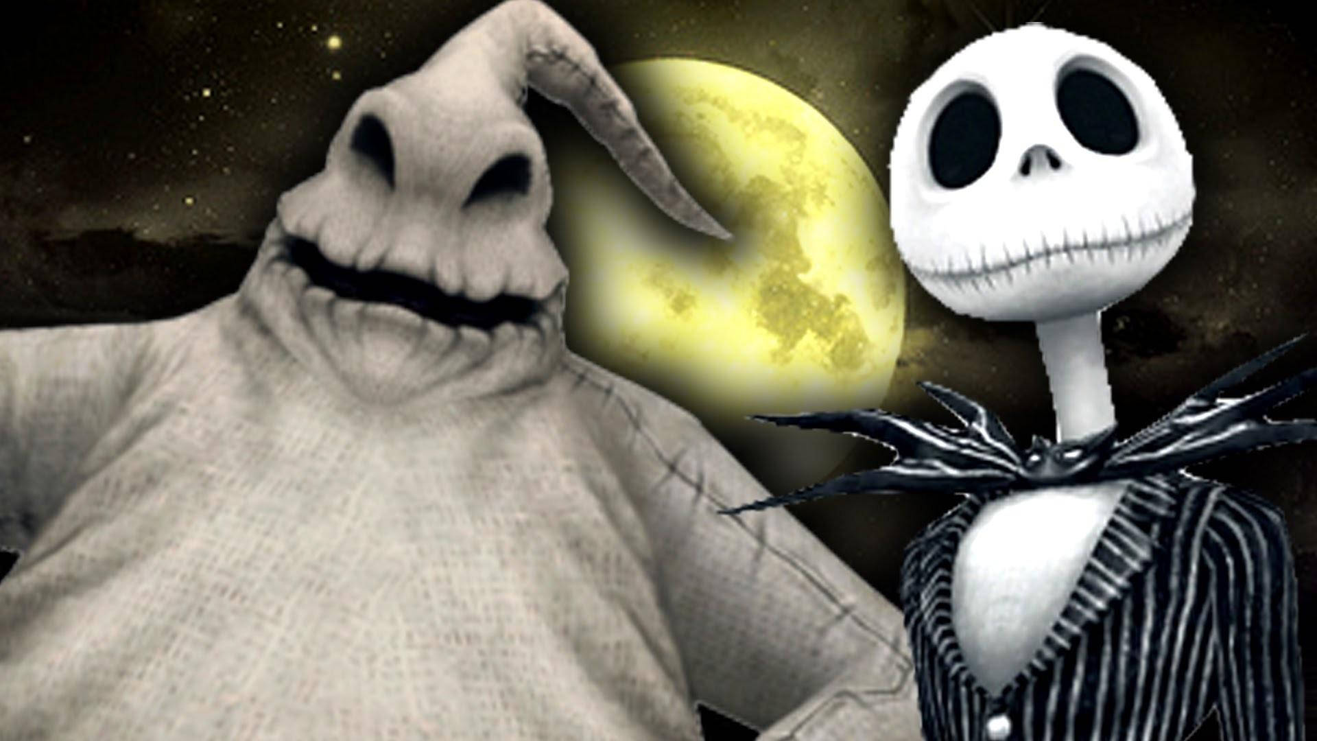 Oogie ve Jack - The Nightmare Before Christmas Duvar Kağıdı