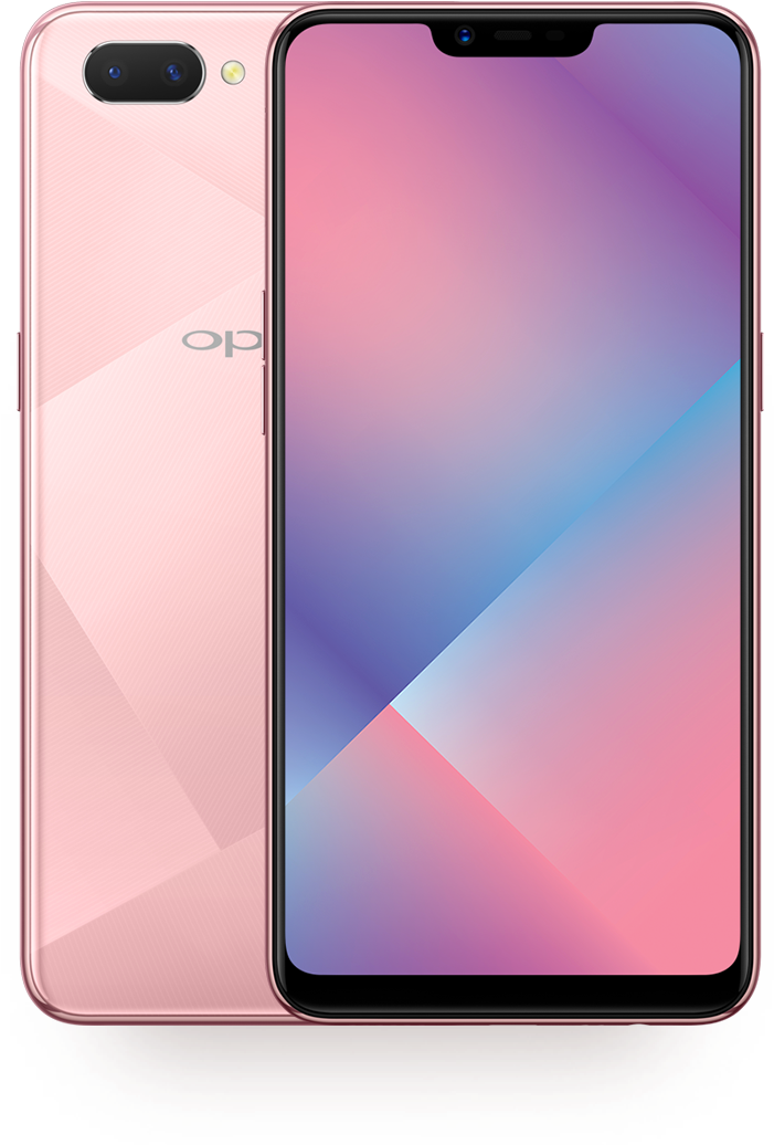 Oppo Akıllı Telefon Pembe Gradyan Tasarımı Duvar Kağıdı