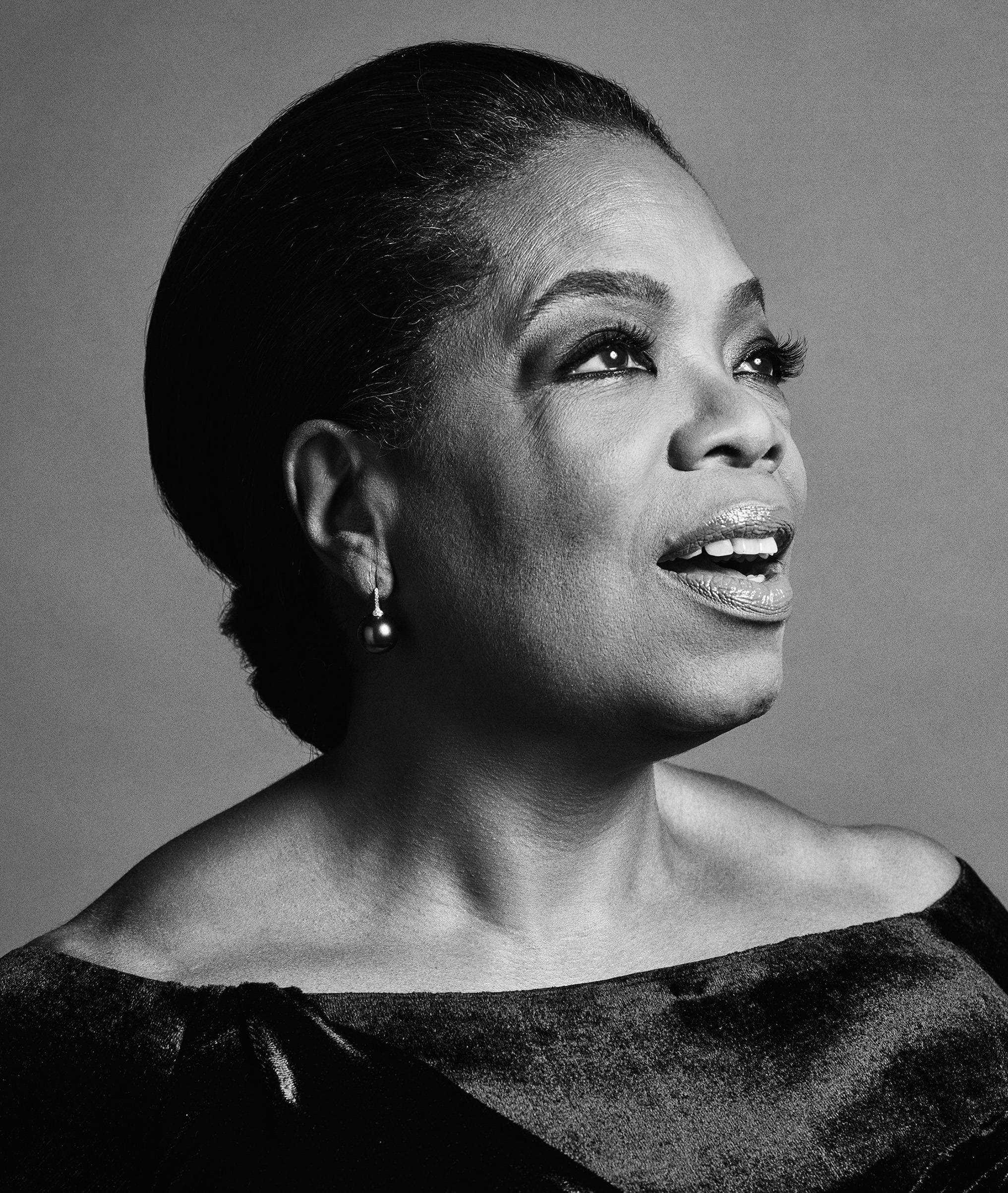 Oprah Winfrey Zarif Portresi Duvar Kağıdı