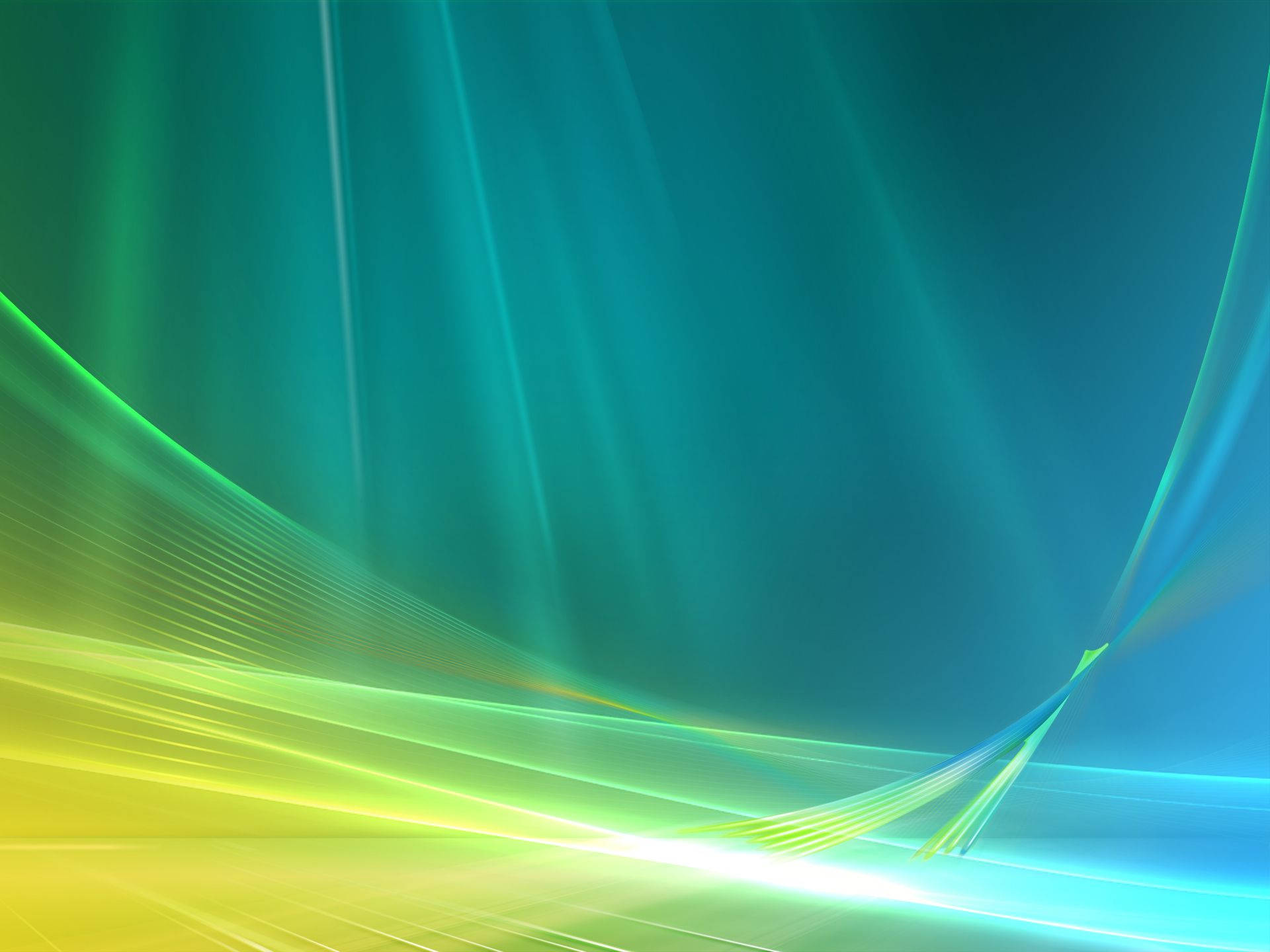 Orijinal Windows Yeşil Mavi Sarı Duvar Kağıdı