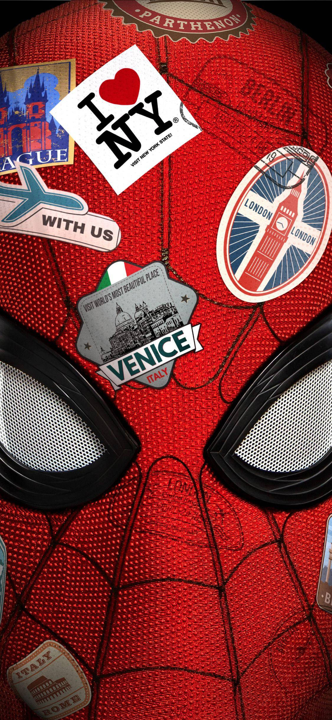 Örümcek Adam Kafa Marvel iPhone X Duvar Kağıdı