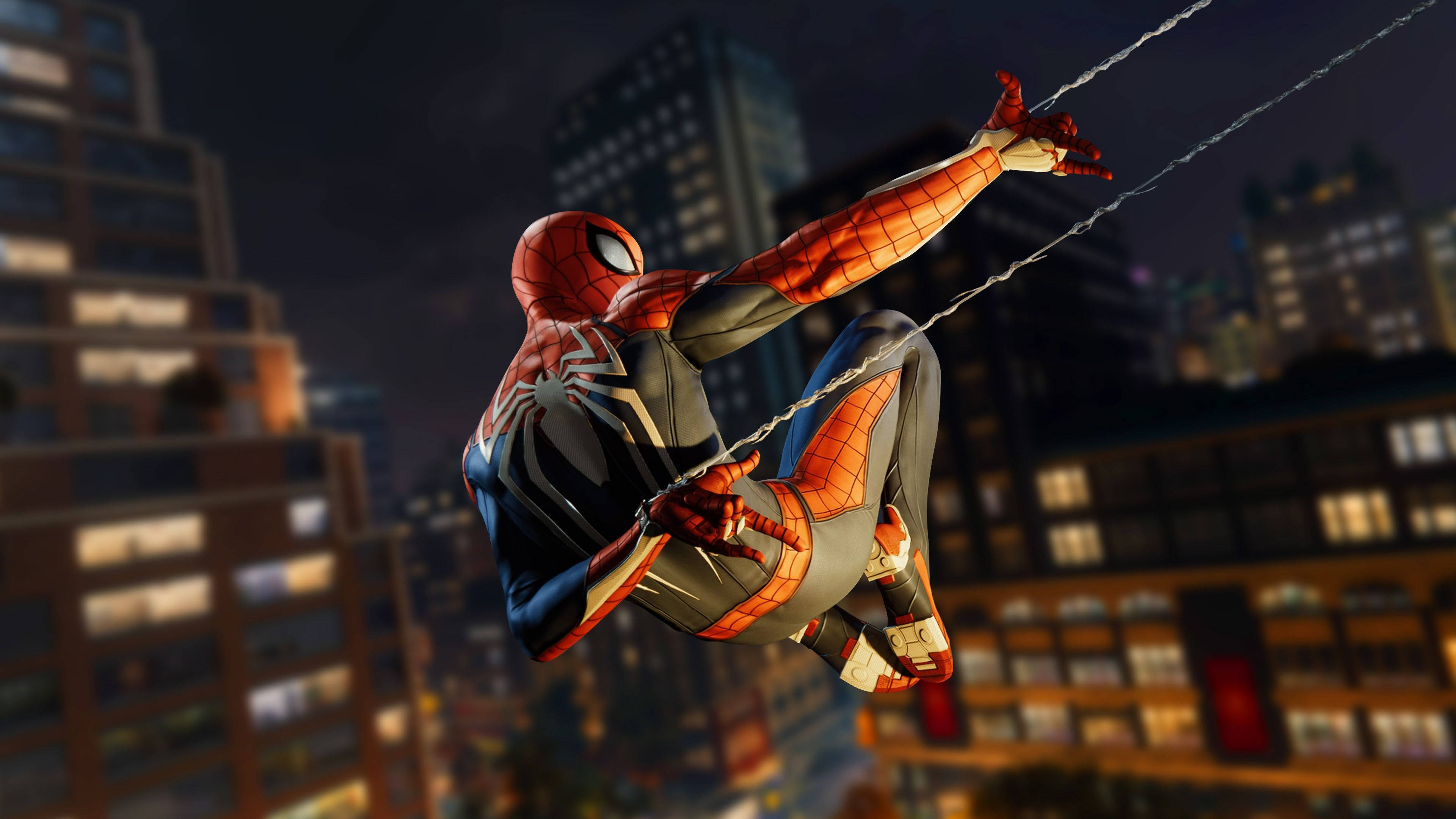 Örümcek Adam Ps4 Gece Devriyesi Duvar Kağıdı