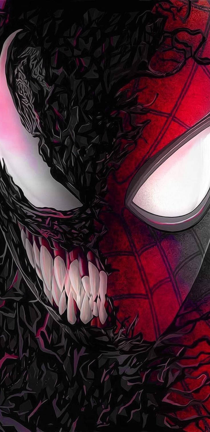 Örümcek Adam ve Venom Karşı Karşıya Duvar Kağıdı