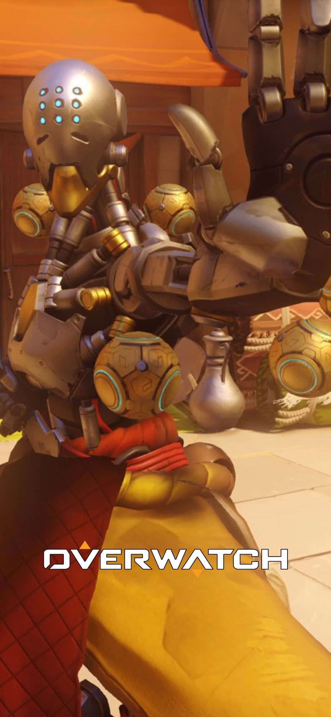 Overwatch'ı Açın ve Şık iPhone X ile Zafere Giden Yolda Savaşın Duvar Kağıdı
