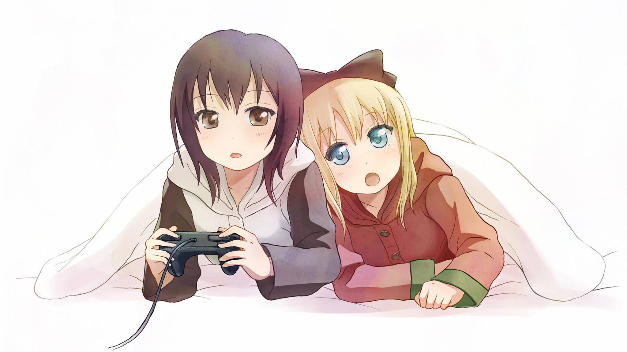 Oyun Anime Lezbiyenleri Duvar Kağıdı