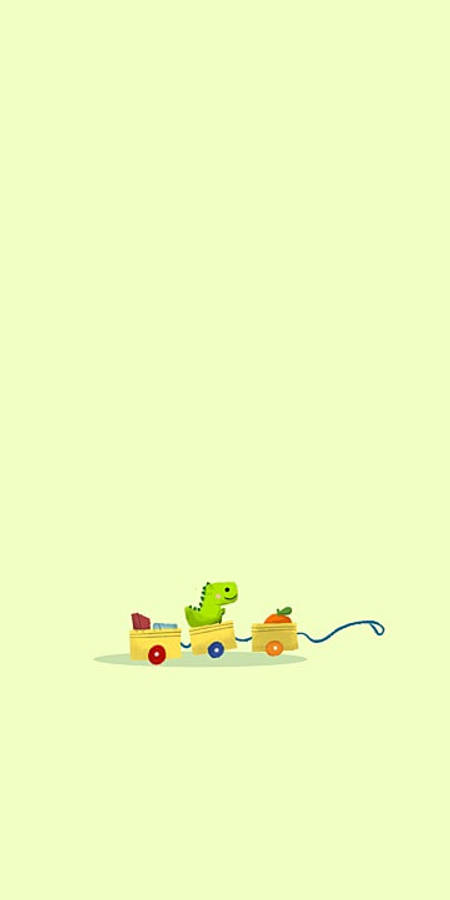 Oyuncak Dino Kawaii iPhone Duvar Kağıdı