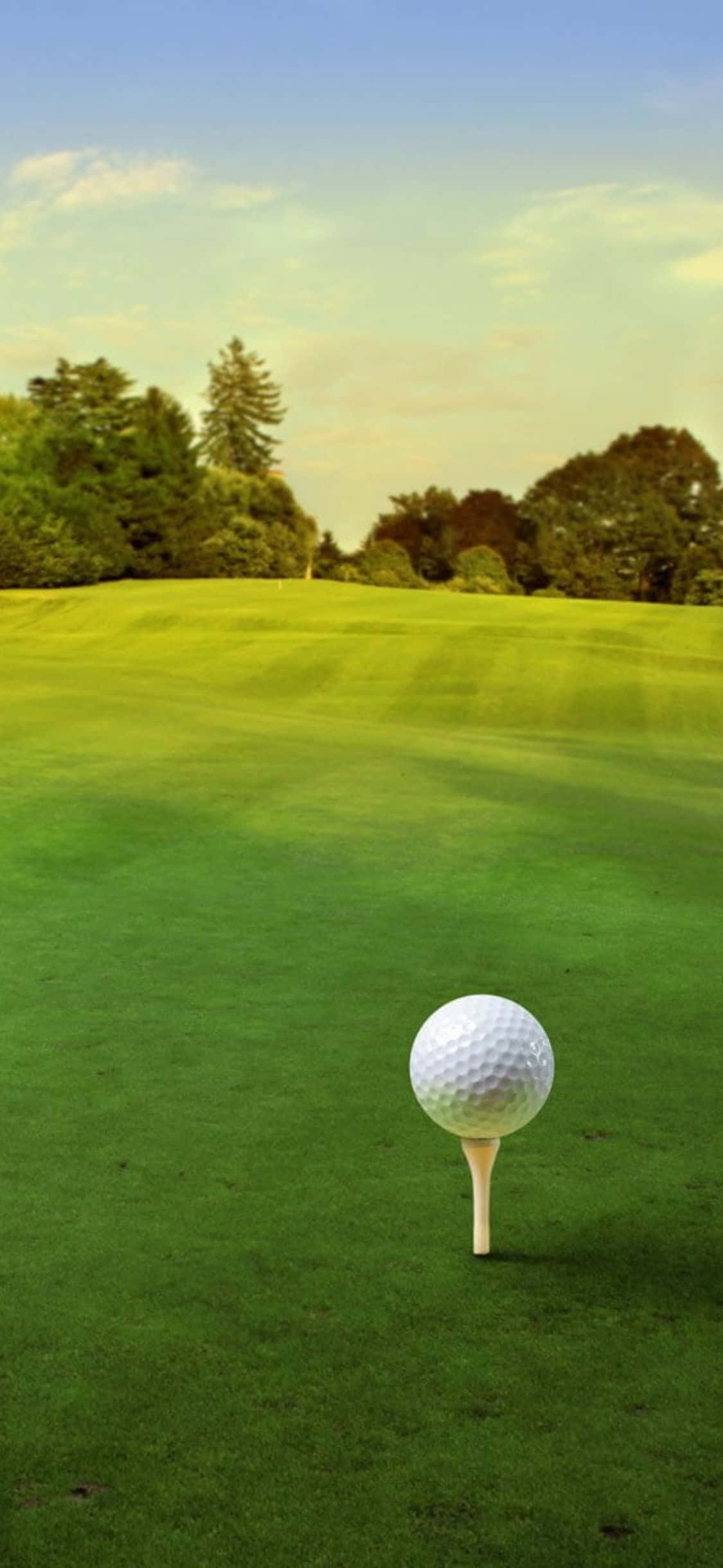 Özel iPhone X Golf Sahası Arka Planımızla Sahaya Çıkmaya Hazır Olun Duvar Kağıdı