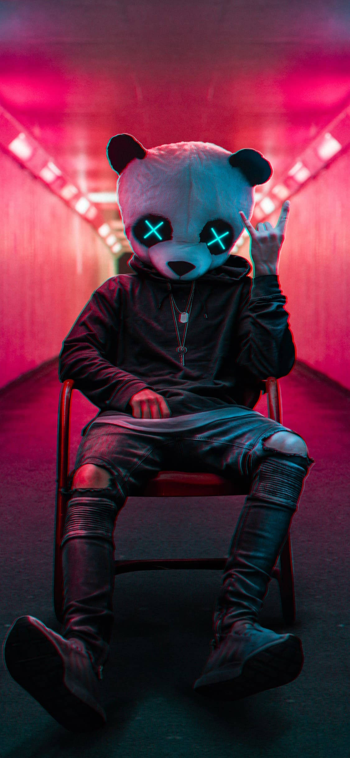Panda Çocuk iPhone 11 Pro Max Duvar Kağıdı