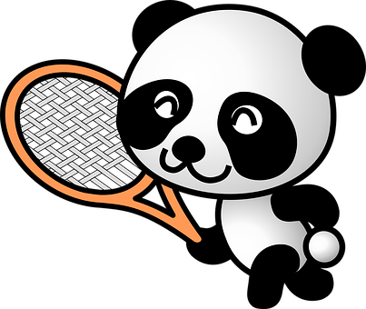Panda Tenis Logosu Duvar Kağıdı