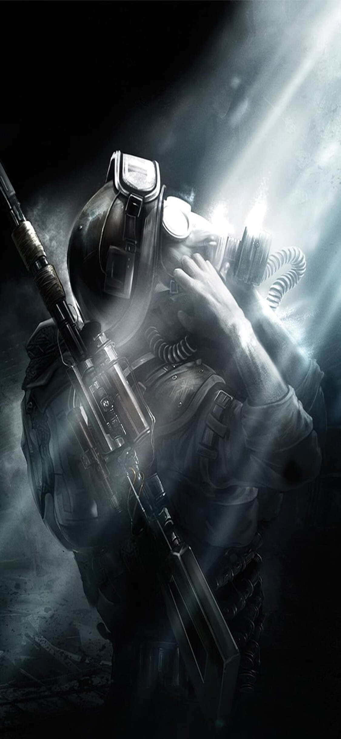 Parlak Işığa Bakmak iPhone X Metro Last Light Arka Planı Duvar Kağıdı