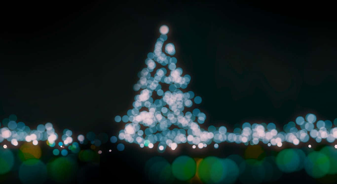 Parlak Noel ruhu bu şenlikli tatil ışıkları dekoruyla Duvar Kağıdı