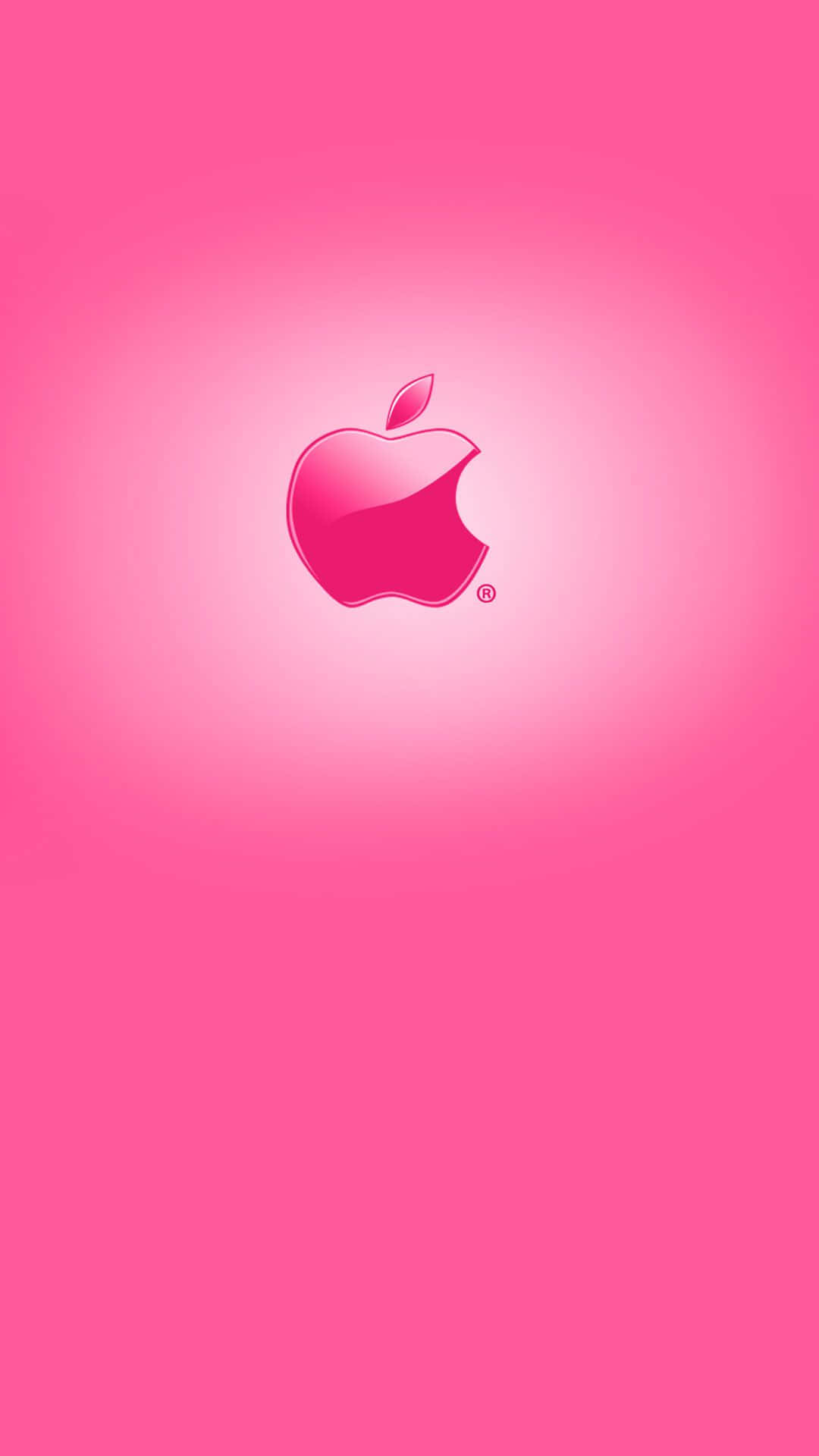 Parlak Pembe Logolu Muhteşem Apple HD iPhone Duvar Kağıdı