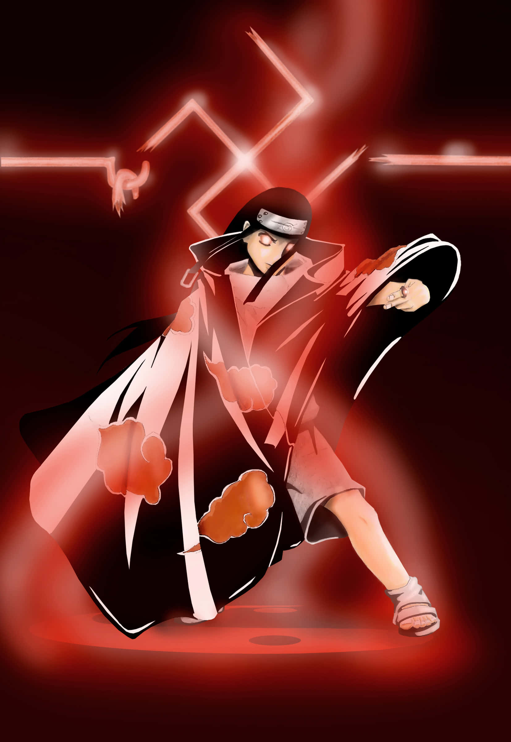 Parlayan Akatsuki Neji Hyuga Duvar Kağıdı