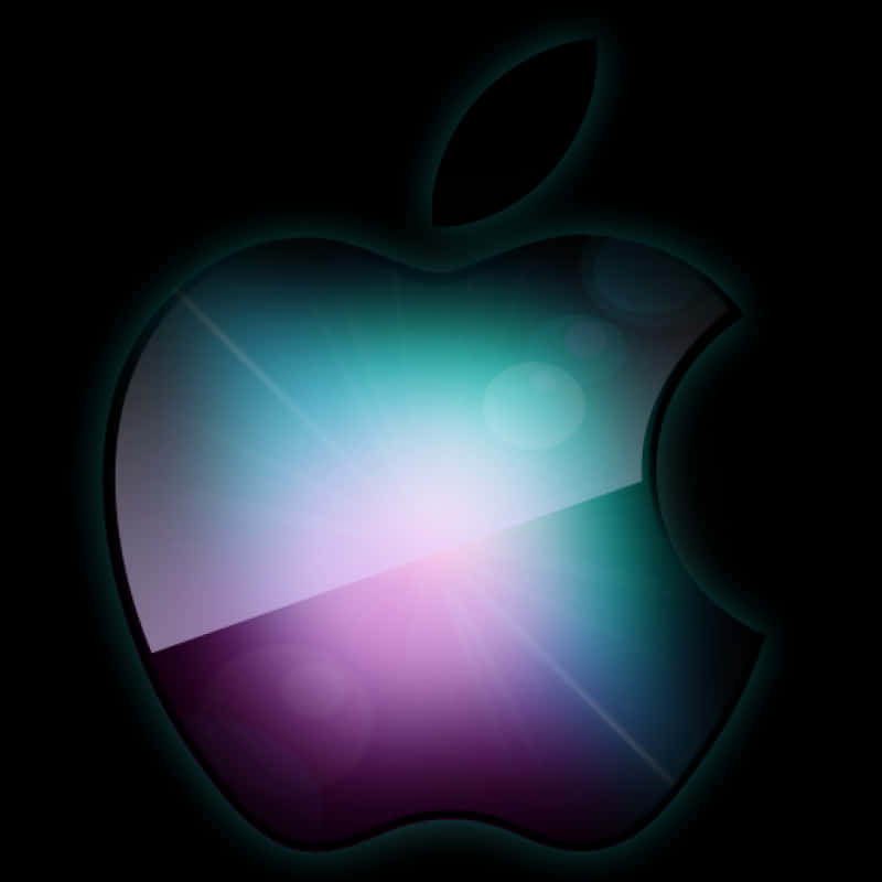 Parlayan Apple Logosu Duvar Kağıdı