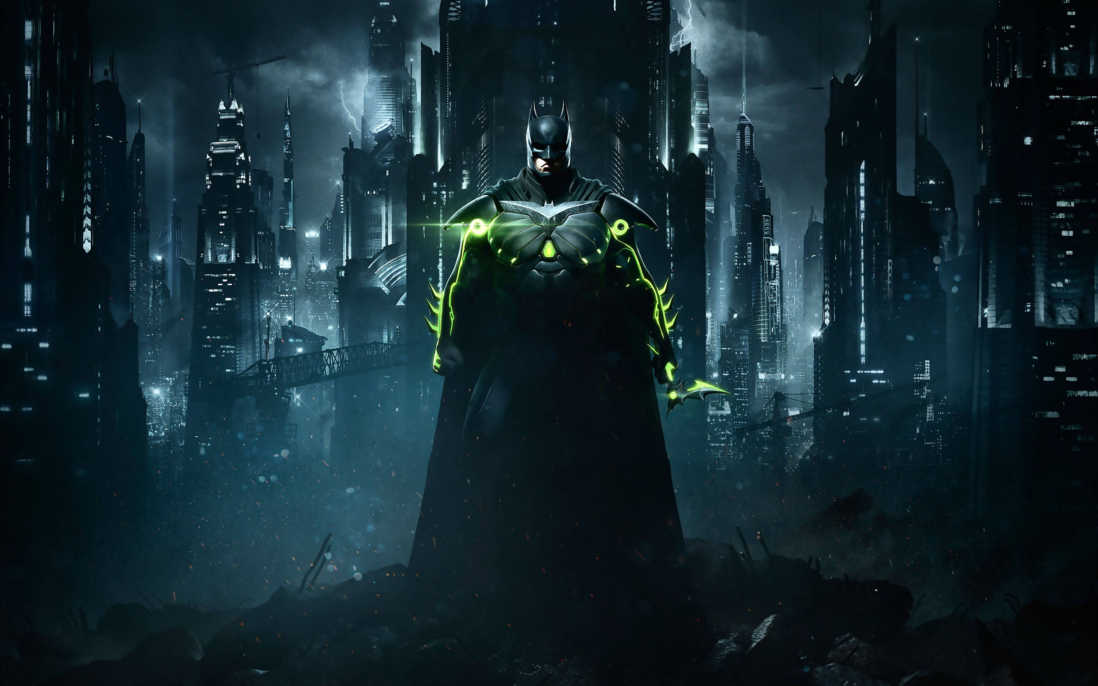 Parlayan Batman Kostümü Duvar Kağıdı