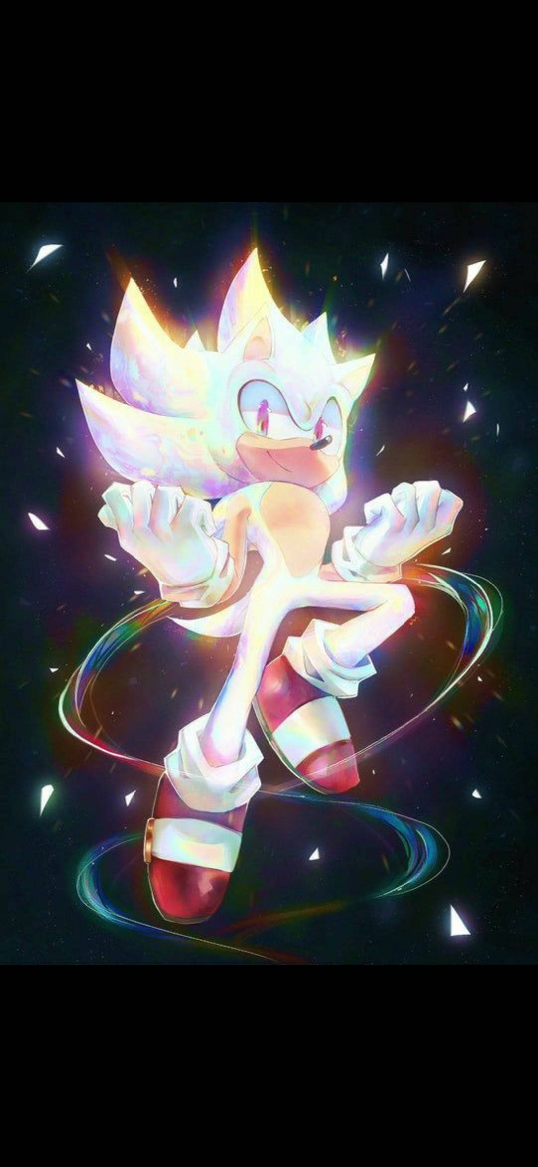 Parlayan Beyaz Sonic The Hedgehog Duvar Kağıdı